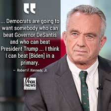 STRONGER AGAINST BOTH': Presidential candidate Robert F. Kennedy, Jr.  argues he's the Democrats' best chance against beating Trump or DeSantis.  https://fxn.ws/3CbzYCC