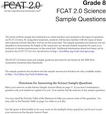 Periodic tables have been around for over a hundred and fifty years and some of them look very different from the one we have today. Grade 8 Fcat 2 0 Science Sample Questions Pdf Free Download