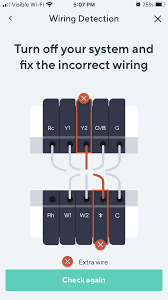 The color of wire r is usually red and c is black. Thermostat Wiring Issue Ask The Community Wyze Community