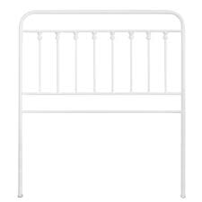 Cabeceira De Cama Arrasa Tamanho Solteiro De Ferro Branco Disponivel Em Enjoymid Com Cama Cabeceira Cabeceira De Cama Branca