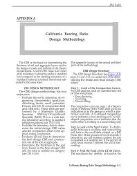 Appendix A California Bearing Ratio Design Methodology