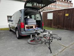 Uebler I21 Am Vw Caddy Review In 2020 Fahrradtrager Fahrrad Federgabel