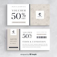 Plain Gift Voucher Free Vector Gift Voucher Design Coupon Design Voucher Design