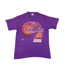 Vintage 90s Phoenix Suns T-Shirt , NBA Basketball Short Sleeve T Shirts