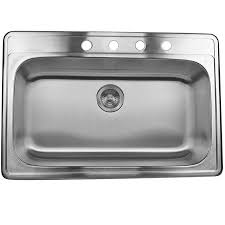 In stock & ready to ship. Stainless Steel 33 Inch Drop In Single Bowl Kitchen Sink Overstock 5763732