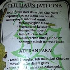 Teh jati cina, yang terbuat dari daun senna, sena atau sannah, semakin banyak dikenal di kalangan masyarakat karena memiliki banyak manfaat selama tidak disalahgunakan, teh jati cina tidak akan menimbulkan efek samping. Facebook