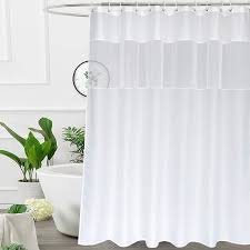 Maybe you would like to learn more about one of these? Amazon Com Ufriday White Shower Curtain With Light Filtering Window Stall Size Fabric Shower Curtain Liner 48 X 72 Inch Kitchen Dining