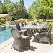 Dubai Salon De Jardin Transat Lit De Piscine Table De Jardin Set De Patio Table De Jardin Pliante