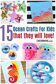 Make some charming watercolor ocean art by the idea room to hang on your wall as well! Conservamom 15 Ocean Crafts For Kids That They Will Love Conservamom