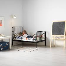 Https Www Ikea Com Us En Images Products Minnen Ext Bed Frame With Slatted Bed Base 0877184 Pe612177 S5 J In 2020 Toddler Bed Frame Ikea Toddler Bed Ikea Minnen Bed