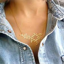 Oxytocin Molecule Necklace 60 Chemistry Jewelry Molecule Necklace Science Jewelry
