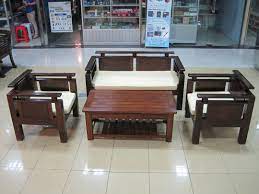 Kursi tamu jati ratu mewah menggunakan kain jok yang empuk. Model Meja Kursi Tamu Kayu Jati Toko Mebel Klaten