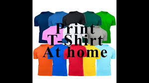Place a piece of cardboard or paper inside the shirt to prevent the ink from bleeding through the other side. How To Print T Shirt At Home Diy T Shirt Printing At Home