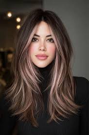 Rose gold face framing 🌸💕 #hairstyles