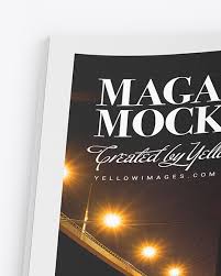 Coming in psd format, it can be edited via adobe. Matte Magazine Mockup In Stationery Mockups On Yellow Images Object Mockups