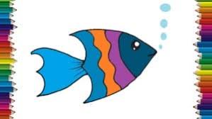 How To Draw A Fish Cute And Easy Step By Step Easy Animals To Draw Draw a circle with a line in the middle.
