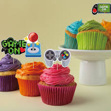 Amazon.com: 36PCS Video Game Cupcake Toppers Game ON Level Up Controllers  Cupcake Picks Video Game Pad Cake Decorations for Game Theme Baby Shower  Kids Birthday Anniversary Party Decor Supplies : Grocery &