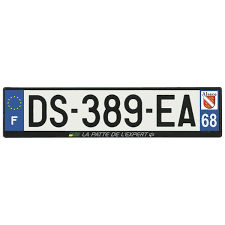 Une plaque d'immatriculation verte donne plus de renseignements sur le propriétaire qu'une plaque classique. Plaque Immatriculation Alu Basic 520 X 120 Mm Departement 68 Feu Vert