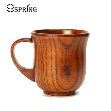 Natural Wooden Coffee Mug Wood Tea Cup 250ml Classic Wood Cups And Mugs Coffee Milk Tea Mug Home Cafe Bar Drinking Cup Drinkware Mugs Coffee Mugs Tea Mugs