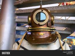 But in most cases applies only to the environmental protective covering worn by the diver. Close Helmet Old Image Photo Free Trial Bigstock