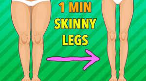Let's look into cardio, and how it can help you get skinny legs: 1 Minute Exercises To Get Skinny Legs Youtube