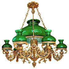 5 out of 5 stars (530) sale price $22.24 $ 22.24 $ 31.76 original price $31.76 (30% off) favorite add to. Monumental Victorian Green Glass Shades Bronze Hanging Oil Lamp Chandelier For Sale At 1stdibs