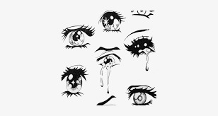 Eye anime, eyes, blue, people, logo png. Eyes Crying Anime Draw Anime Eyes Transparent Png 357x357 Free Download On Nicepng