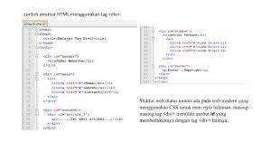 Pengerjaan dan kode html : Layout Struktur Web Dengan Div Dan Span Ppt Download