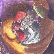 Family Hug Painting By Ranwa Mohamed Youssef Ali Egypt Love Art Painting Art Family Painting