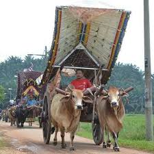 Ragam hias pada bahan kayu. Bahagian Kereta Lembu