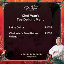 Uchi pernah attend kelas laksa johor dan uchi renowned malaysian chef wan shows you how to cook quintessential malaysian classics, with his. We Are Open 7 Days A Week For De Wan 1958 By Chef Wan Facebook