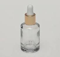 Elegant 10ml Clear Glass Bottle with Serum Dropper