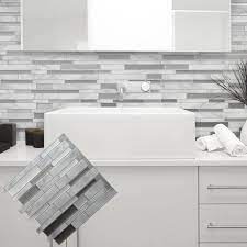 Beste selbstklebende fliesen von gebrauchsfertiges selbstklebende mosaik fliesen braun. Weiss Grau Marmor Mosaik Schalen Und Stick Wand Fliesen Selbstklebende Backsplash Diy Kuche Bad Home Wand Aufkleber Aufkleber Vinyl 3d Wall Stickers Aliexpress