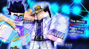 Created 『heaven』your bizarre adventure to be the coolest roblox game of 2020. Star Code Infernasu On Twitter Your Bizarre Adventure X Star Platinum The World Requiem Https T Co 2jlh8tzwgy