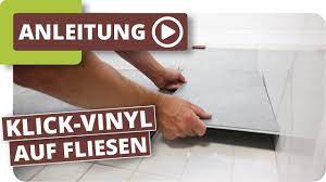 Ein eigener garten ist im sommer gold wert: Klick Vinyl Auf Fliesen Boden Im Bad Schnell Renovieren Youtube