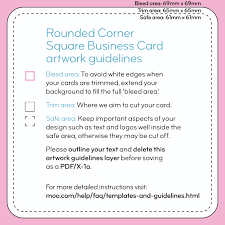The moo size is longer and more narrow than the standard size, and the square size is smaller and comes at an added cost. Square Business Card Templates To Download Moo Support