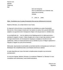 Lettre De Motivation Pour Un Poste D Employe De Libre Service Capital Fr