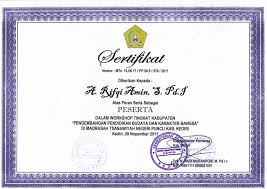 Contoh piagam penghargaan untuk osis. Contoh Sertifikat Kegiatan Banjir Embun