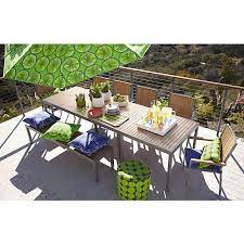 Alfresco Natural Rectangular Dining Table In Outdoor Dining Crate And Barrel Outdoor Dining Outdoor Rooms Patio Decor