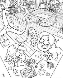 This coloring sheet height & width is about 600 pixel x 500 pixel with approximate file size for around 65.50 kilobytes. Dipper Pines And Mabel Pines Play With Anchor Gun Gravity Falls Coloring Page Kids Play Color