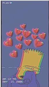Iphone Broken Hearted Iphone Simpsons Sad Aesthetic Wallpaper
