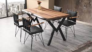 Grootland ahşap bahçe masası ahşap. Gala Kutuk Masa Penyez Siyah Sandalye Set Masa Sandalye Berke Mobilya