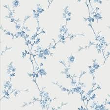 August Grove Yuen 33 X 20 5 Quot Wallpaper Roll Colour Light Blue In 2020 Blue Floral Wallpaper Blue Flower Wallpaper Blue Wallpapers
