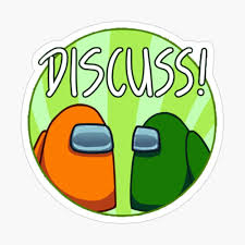 Among Us Discuss Sticker By Abhisnakerana In 2020 Tumblr Stickers Cool Stickers Sticker Sheets