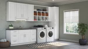 Each cabinet comes with 3/4 grade a plywood shelving to hold all. Shaker Base Cabinets In White Kitchen The Home Depot
