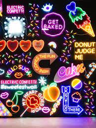 Neon Wall At Sugar Republic Dessert Museum In Melbourne Neon Signs Neon Aesthetic Neon Art