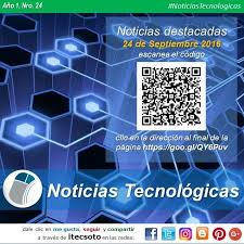 Edicion Semanal Nº 24 De Las Noticias Tecnologicas Destacadas 24 De Septiembre De 2016 Felizsabado Itecsoto Facebook T Noticias Tecnologico Destacar