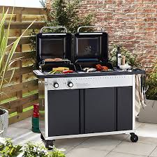 Bbq grills that are like a chameleon or the cuttlefish. Goodhome Rockwell Black Charcoal Gas Hybrid Barbecue Diy At B Q