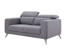 Ce canapé convertible, de style new yorkais, de 3 places offre un confort exceptionnel. 2 Sitzer Sofa Stoff Akwa Grau Gunstig Online Kaufen