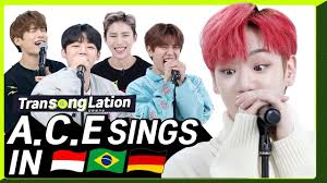 K Pop Stars Sing In Three Languages Ina Por Ger A C E Transonglation Youtube